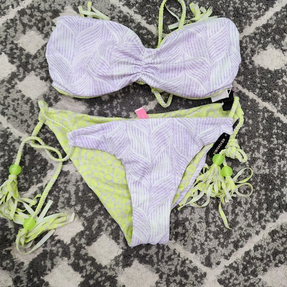 Victoria secret nwt 2 Piece reversable womens size smallbikini - Picture 4 of 6